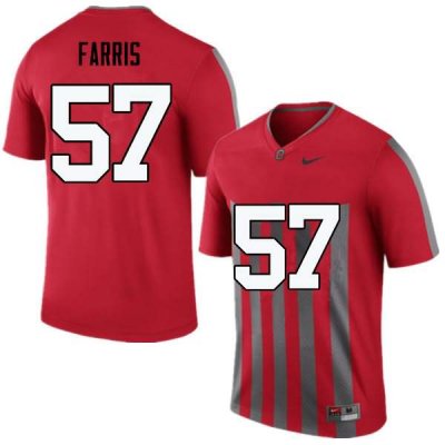 Men's Ohio State Buckeyes #57 Chase Farris Throwback Nike NCAA College Football Jersey Latest ASA1244MC